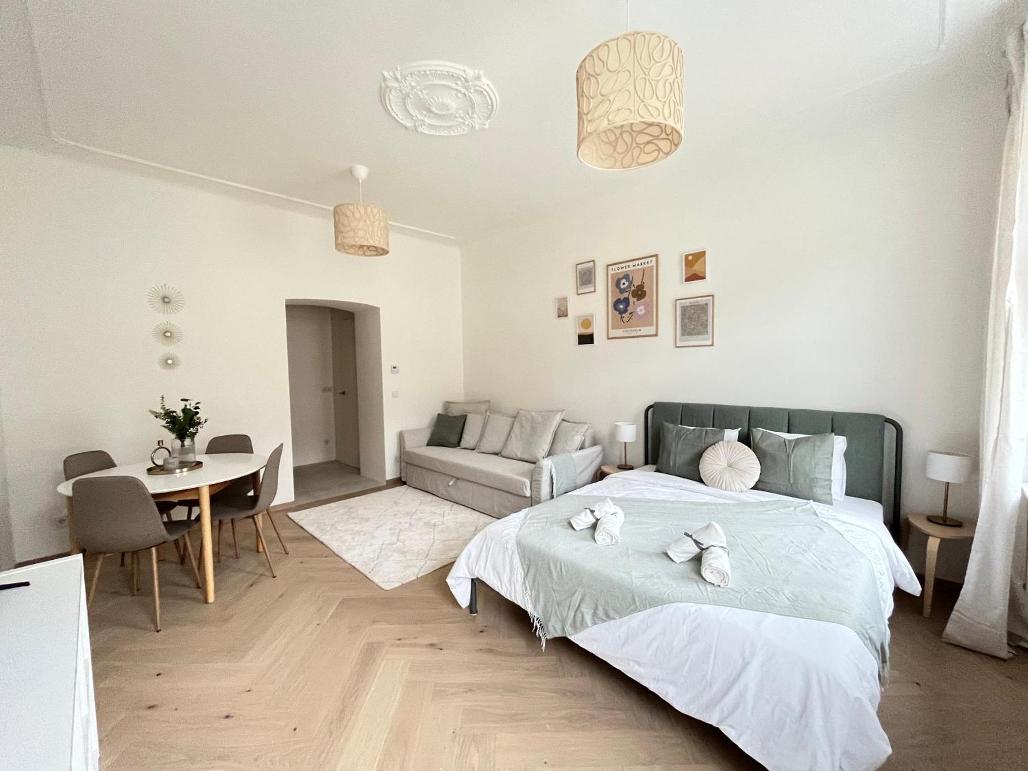 Luxurious One Room Apartment Near Schoenbrunn Palace Vienna Luaran gambar